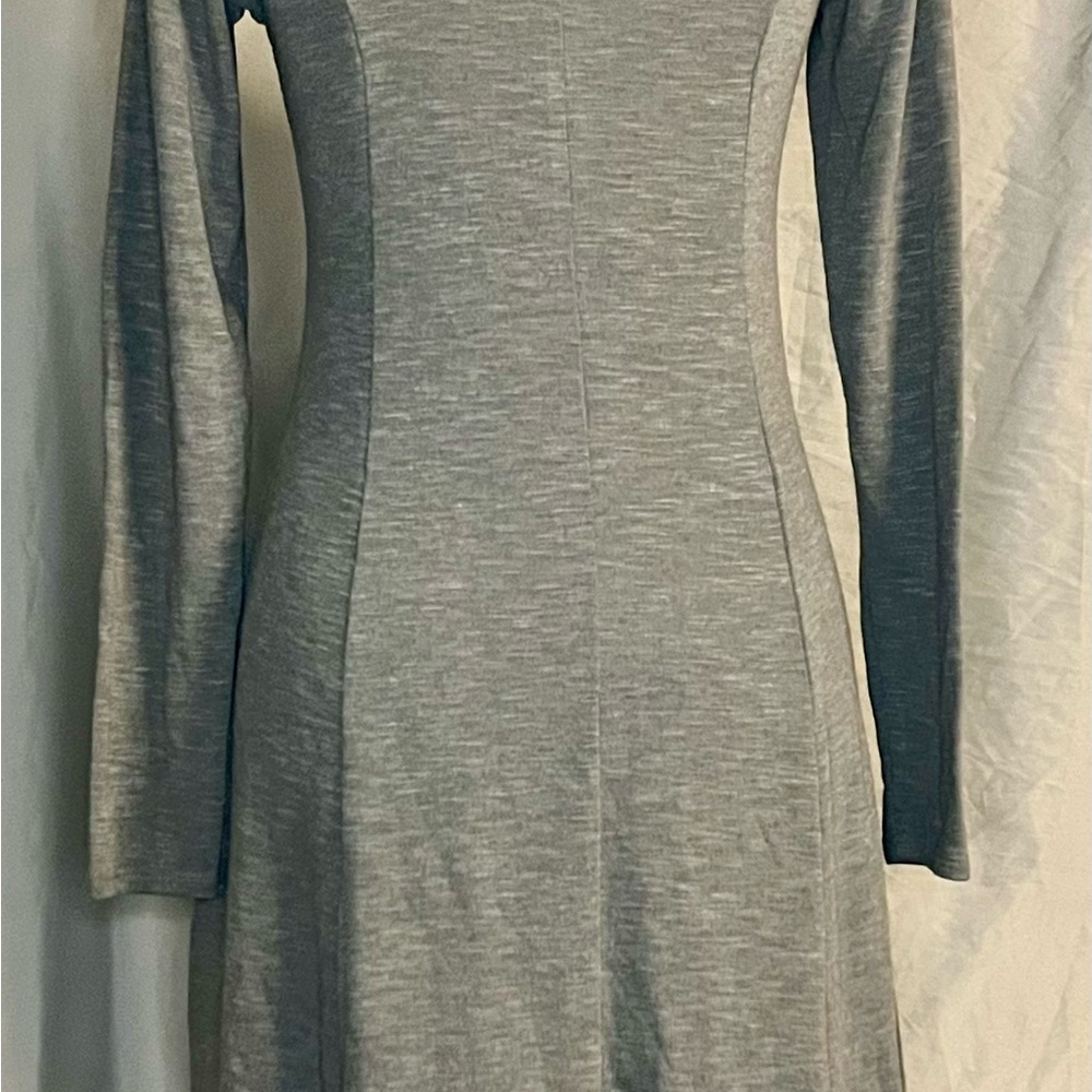 Charlotte Russe Gray Mock Neck Sheath Dress